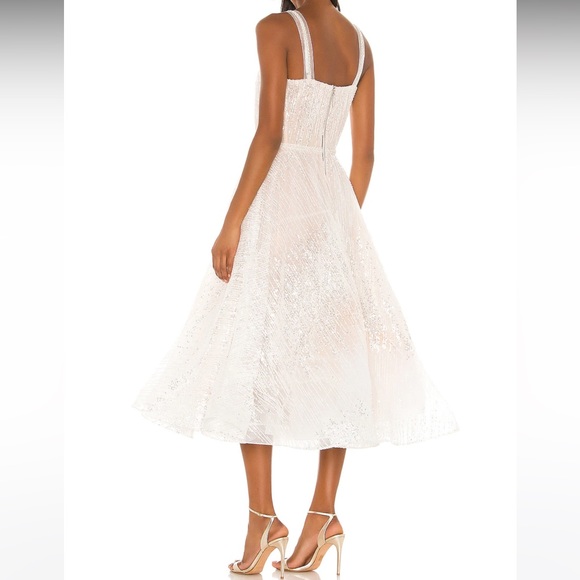 Bronx & Banco Mademoiselle Bridal MIDI Dress Size L - Picture 3 of 9